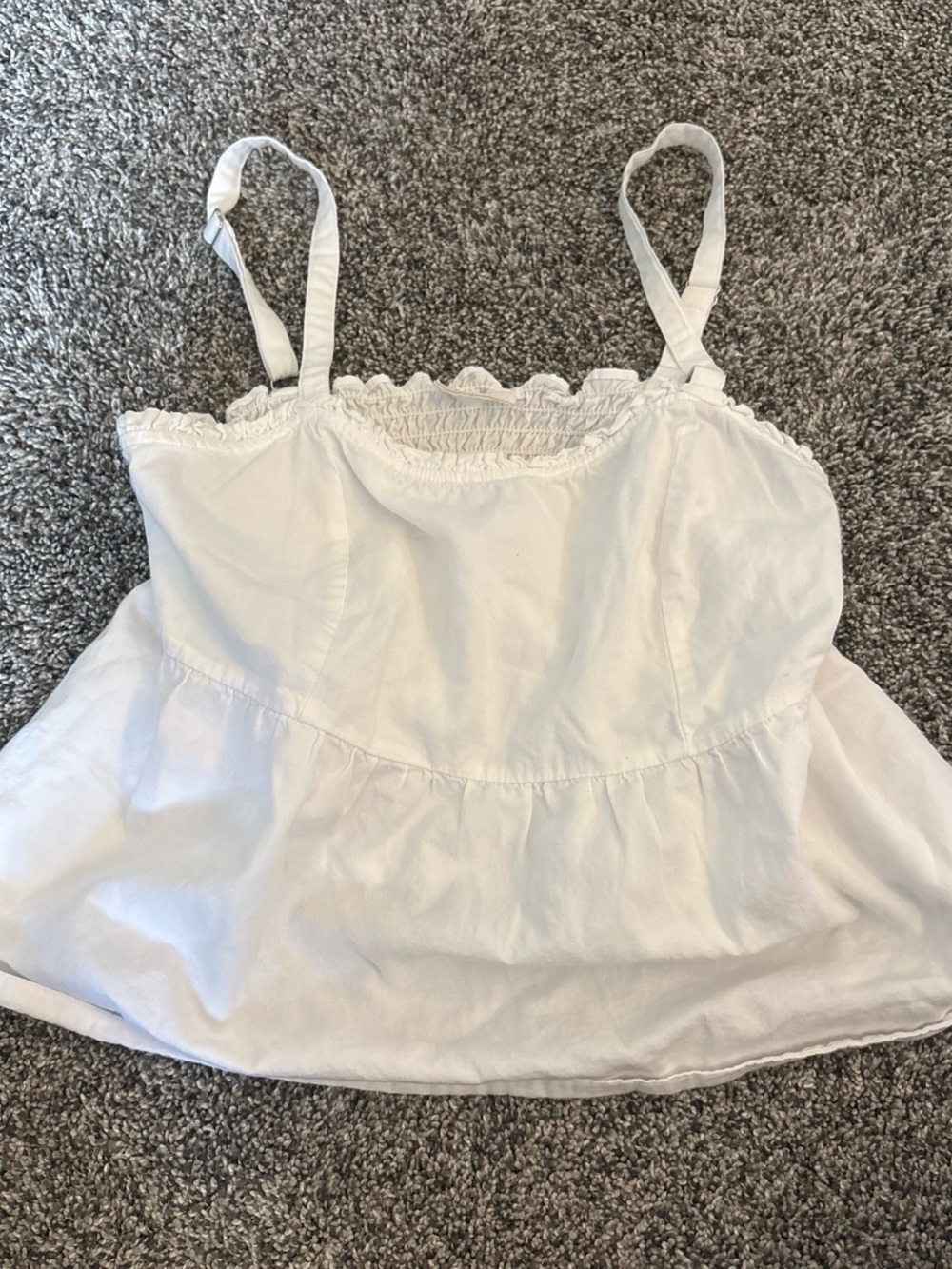 Brandy Melville White Smocked Tube Top